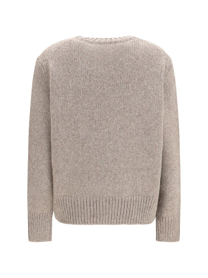 The Row Pato cashmere Sweater - Grey Taupe