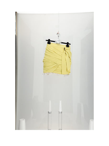 Celine DRAPED MINI SKIRT - Pissenlit