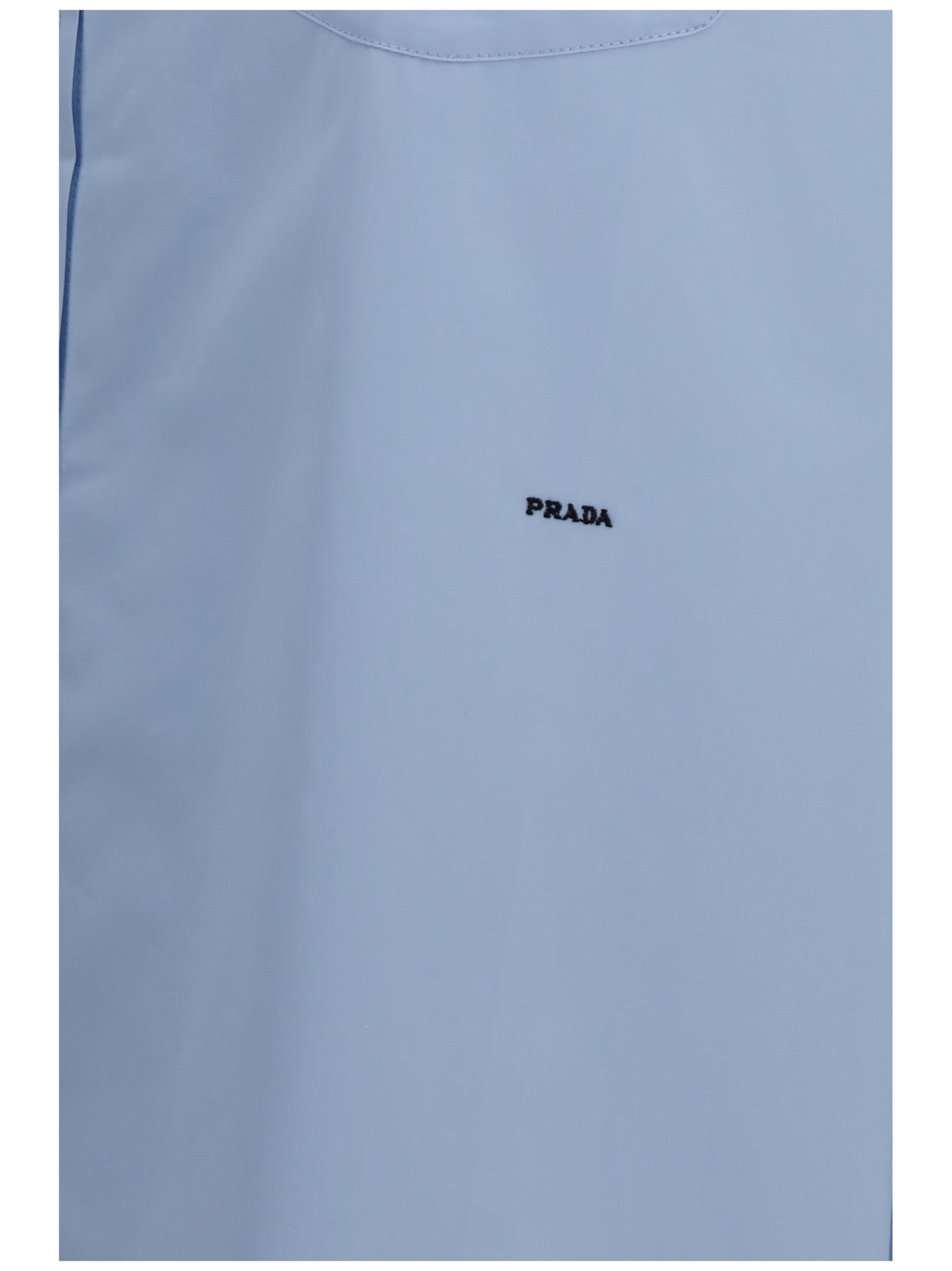 Prada Oversized Shirt with pocket and embroidered logo - Astro