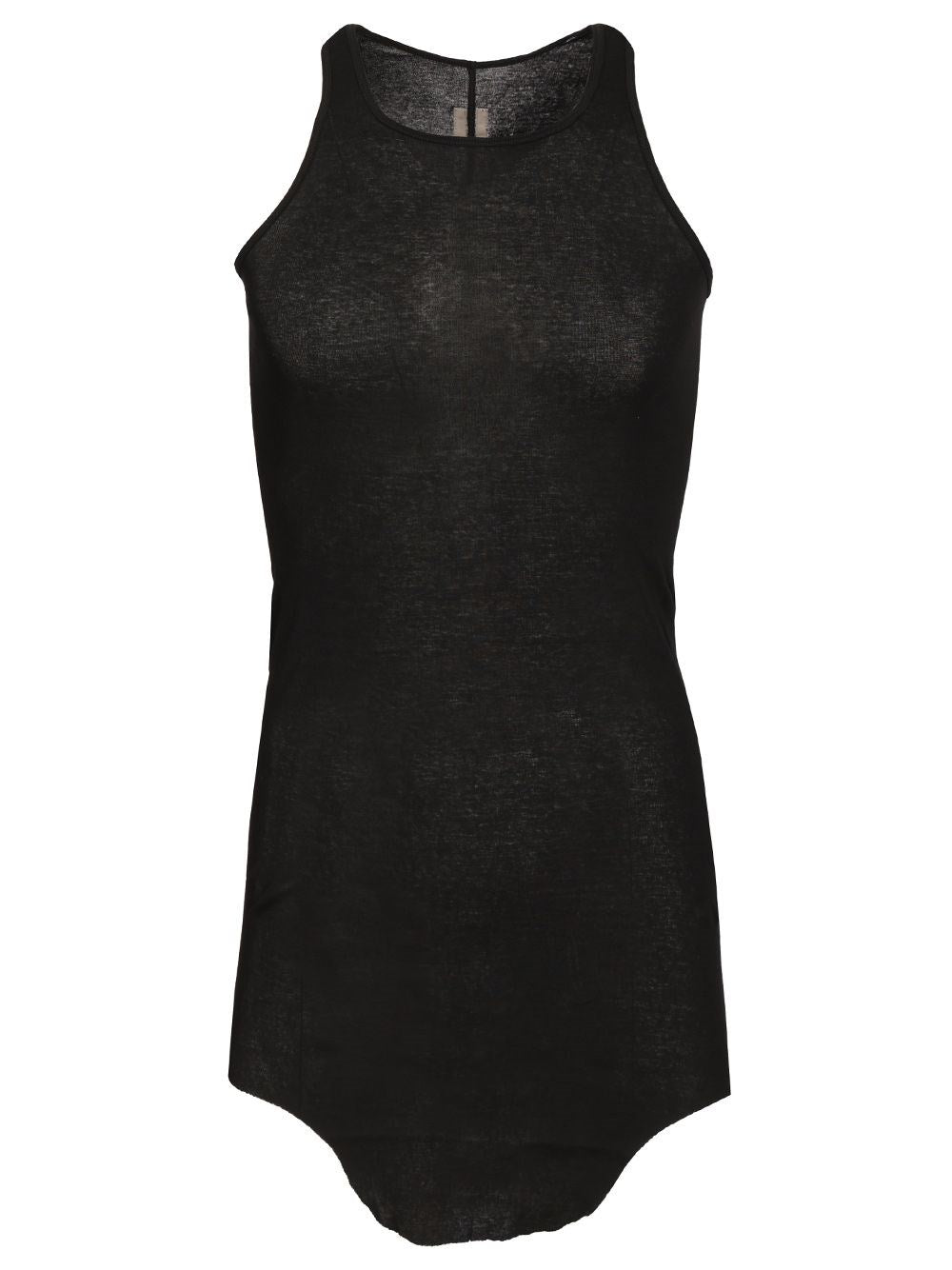 Rick Owens Ribbed Tank Top - Black