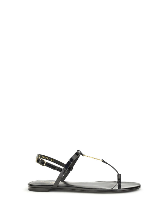 SAINT LAURENT Cassandra patent leather Sandals