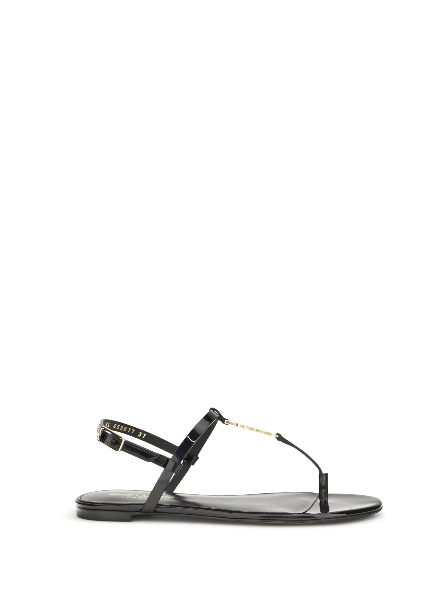 SAINT LAURENT Cassandra patent leather Sandals