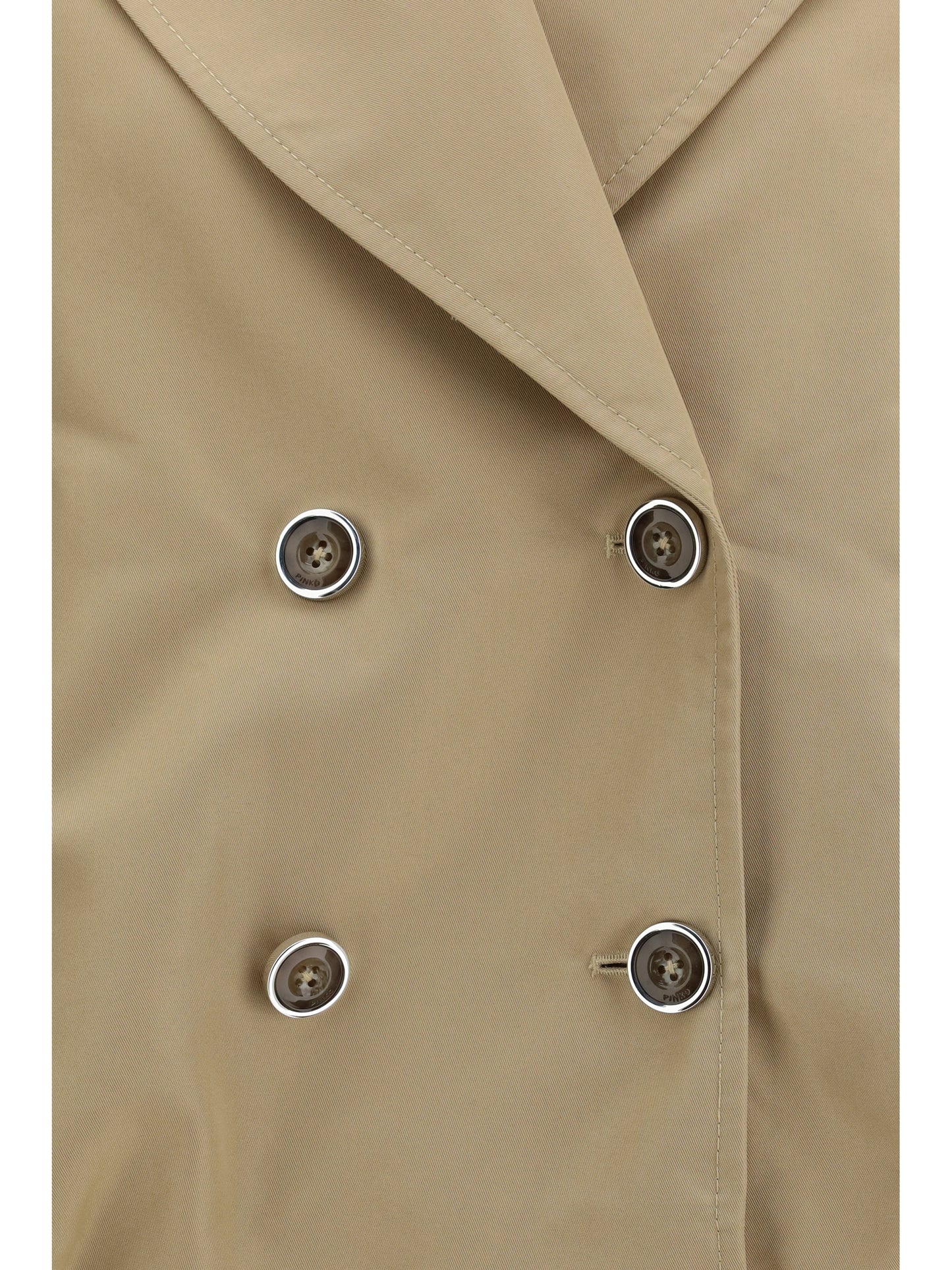 PINKO Short double-breasted Triscia Trench