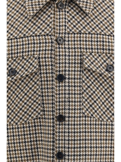 Dolce & Gabbana Quilted houndstooth wool Jacket - Patterned (Non Printed