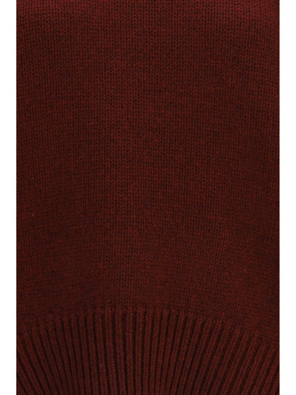 The Row Parth cashmere Sweater - Burgundy Melange