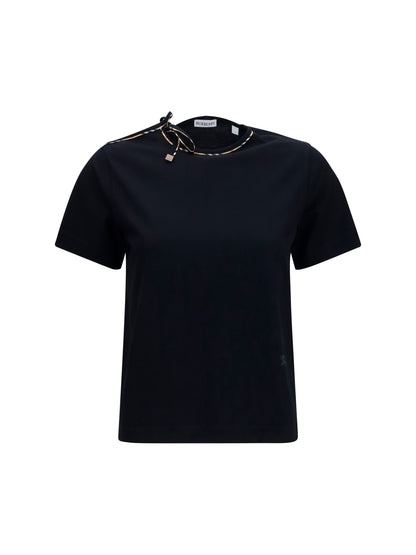 Burberry T-shirt with cut-out detail - Black