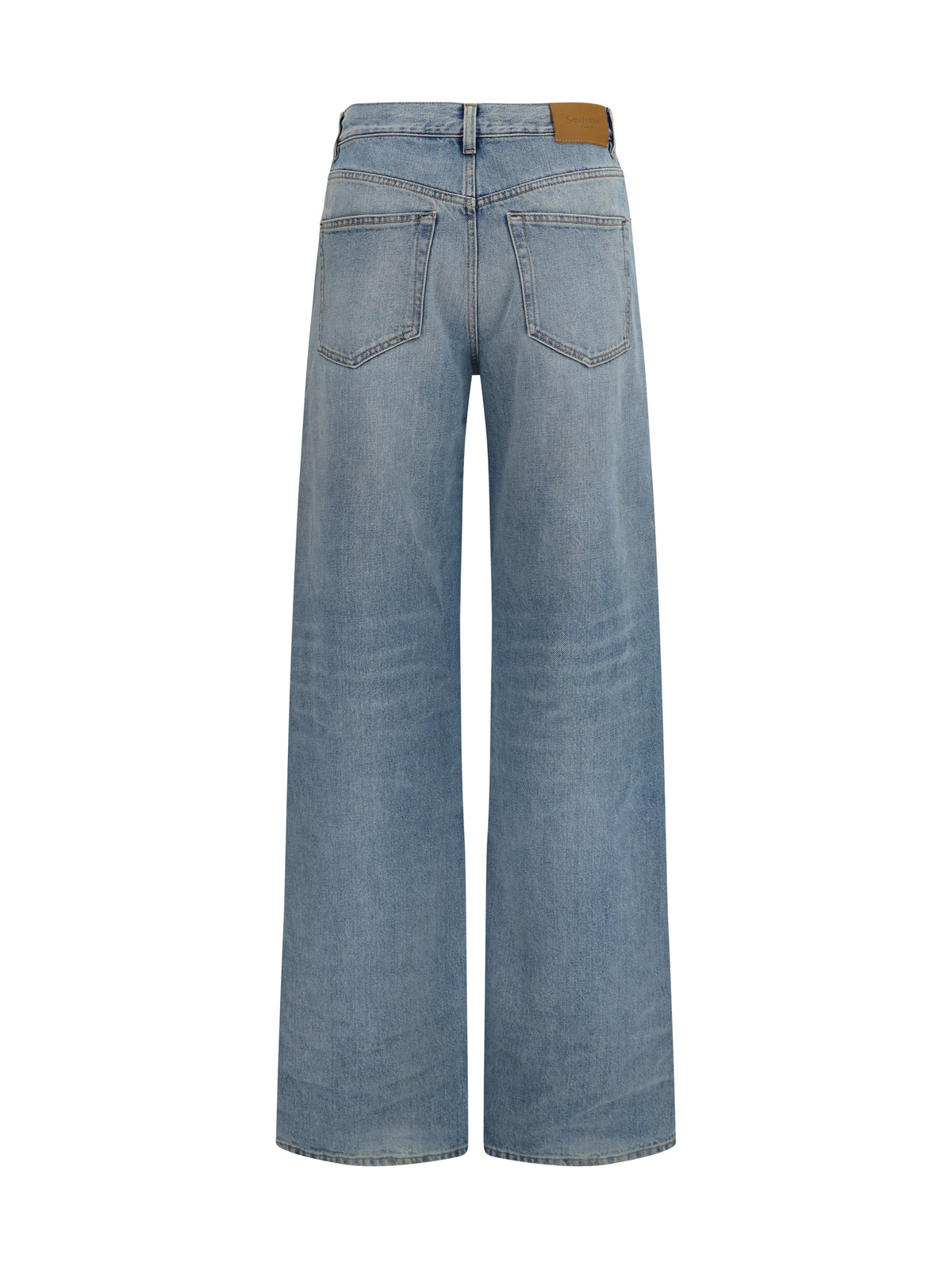 Saint Laurent 90's high-waisted wide-leg Jeans - Dark Summer Blue