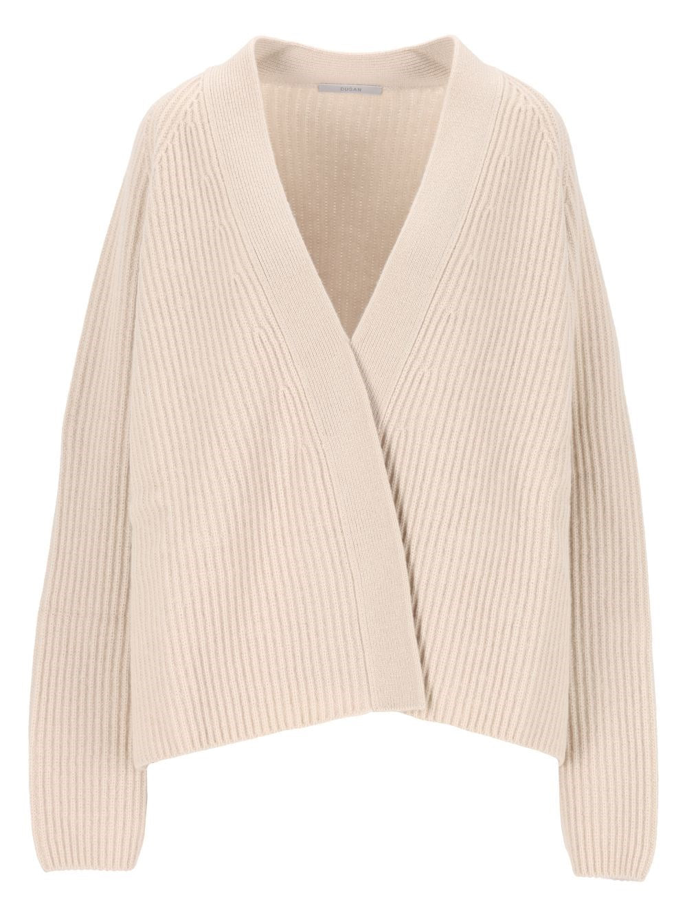 Dusan Short Ribbed Cashmere Cardigan - Grey