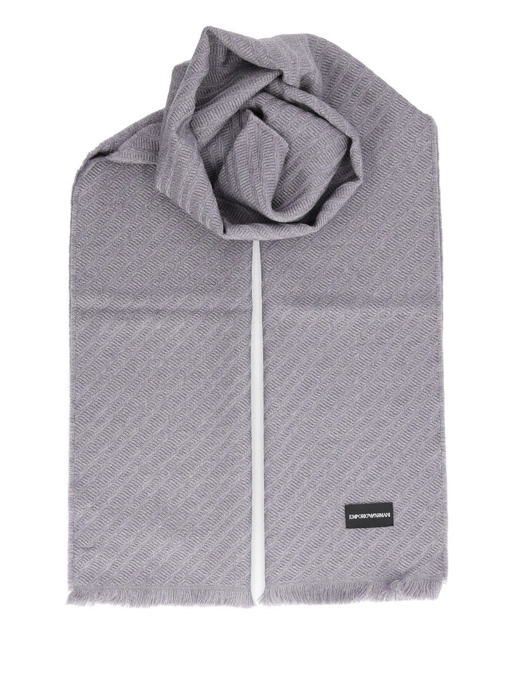Emporio Armani Wool Scarf - Grey