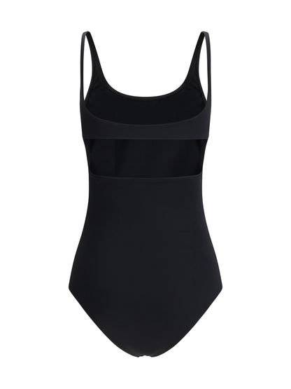 Courrèges One piece Swimsuit with a cut-out detail - Black