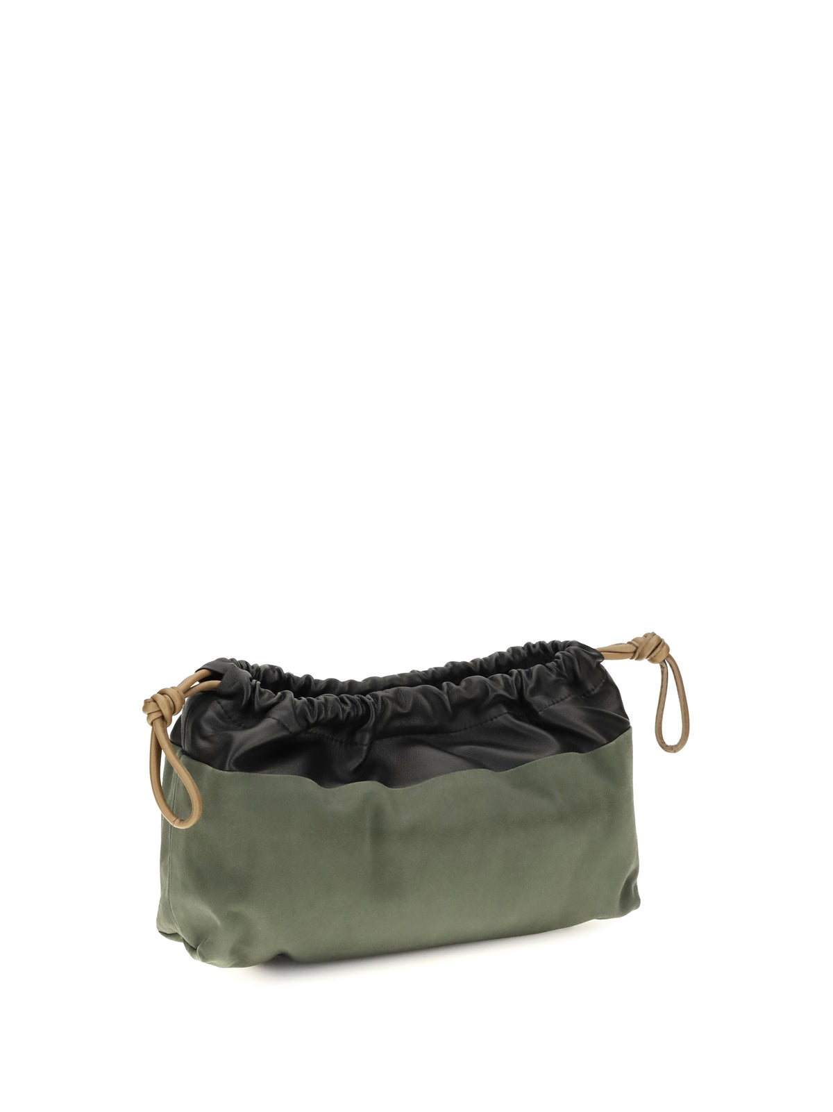 Pierre Hardy Twin Clutch Bag - Black-Khaki-Camel