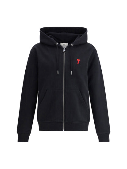 Ami Paris Logoed Hoodie - Noir
