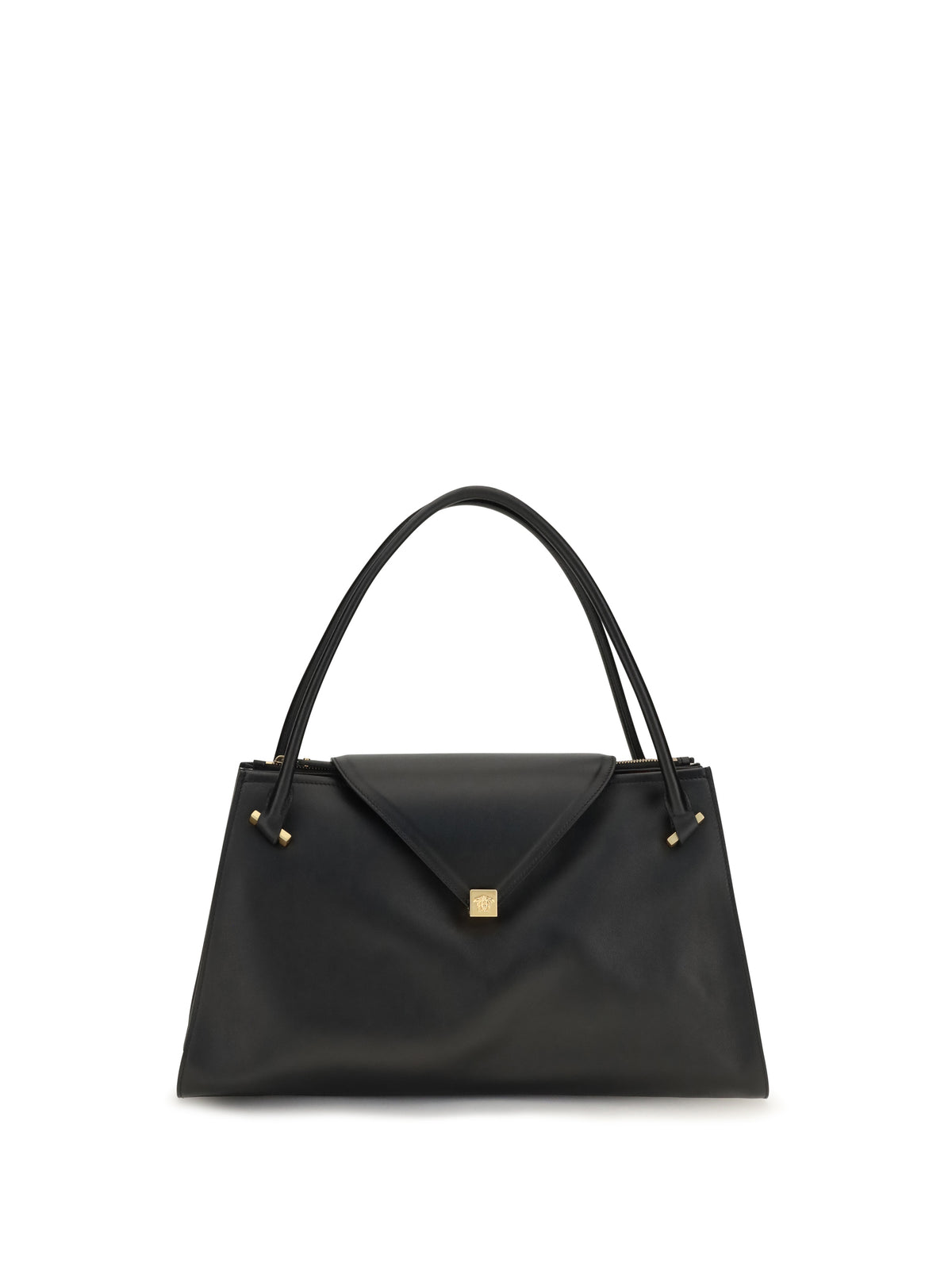 Versace Large Severine Shoulder Bag - Black/Vibrated Gold