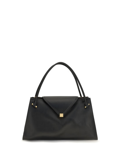 Versace Large Severine Shoulder Bag - Black/Vibrated Gold