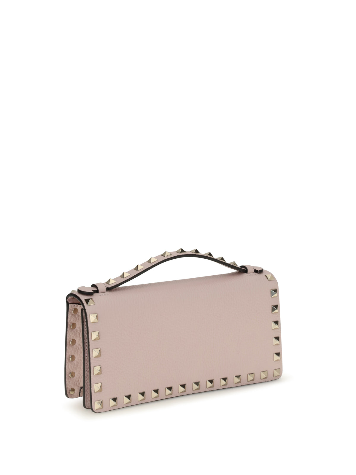 Valentino Garavani Rockstud chain Wallet - Rose Quartz
