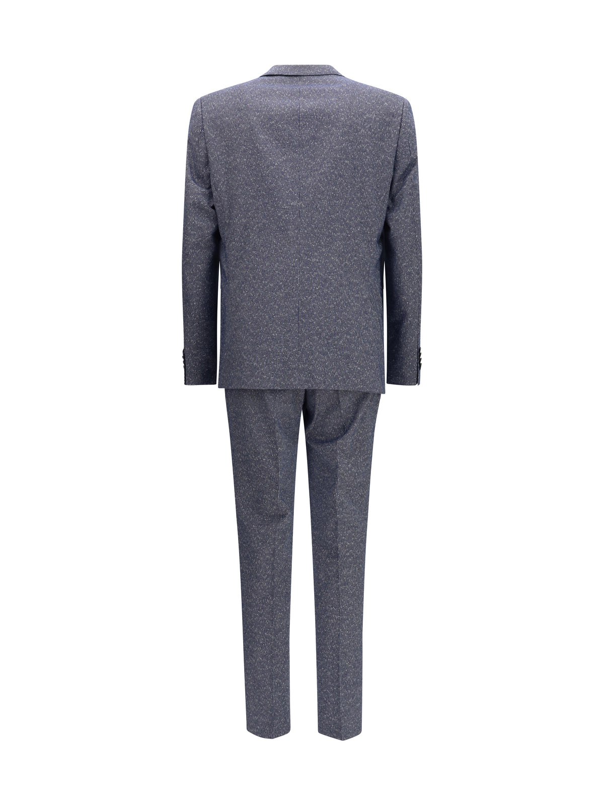 Hugo Boss Black Striped viscose and cotton blend Suit - Dark Blue