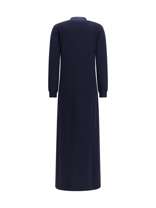 Malo Long cashmere V-neck Cardigan - Blu.