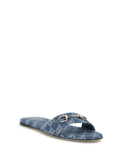 GUCCI GG denim slider Sandals