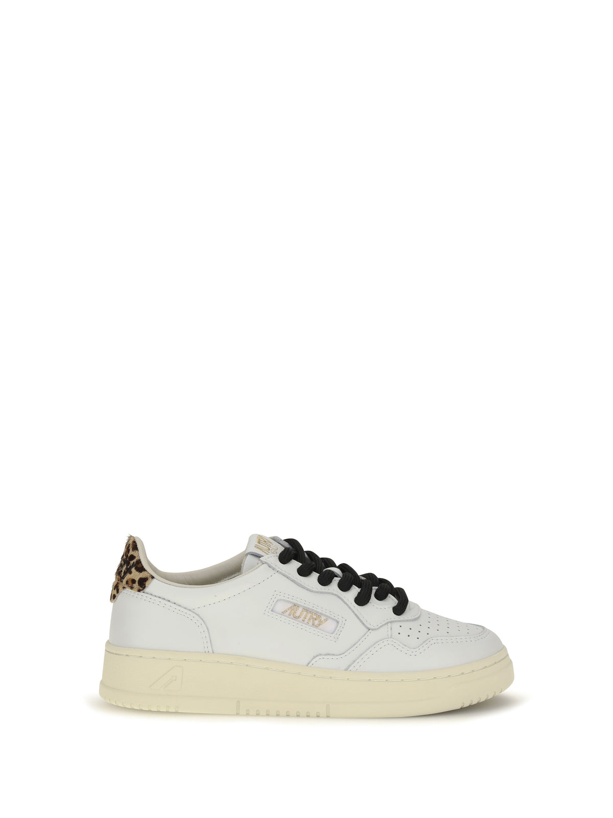Autry Medalist Low leather Sneakers - White/Leopard