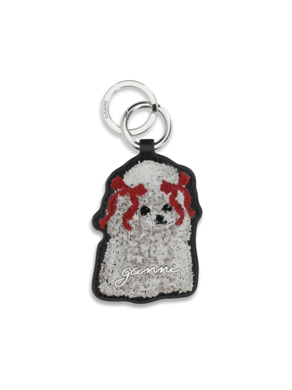 Ganni Poodle Key Ring - Black