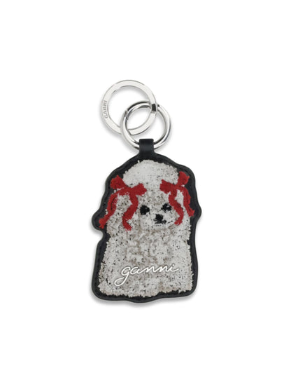 Ganni Poodle Key Ring - Black