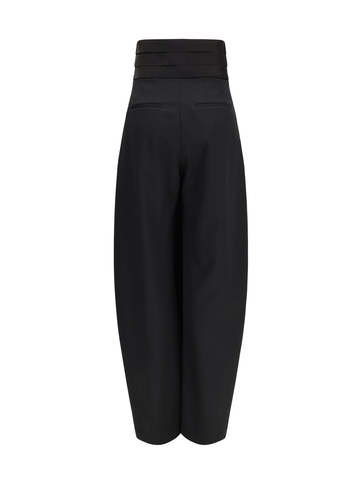 AlaïA Rounded tuxedo wool Pants - Noir Alaia