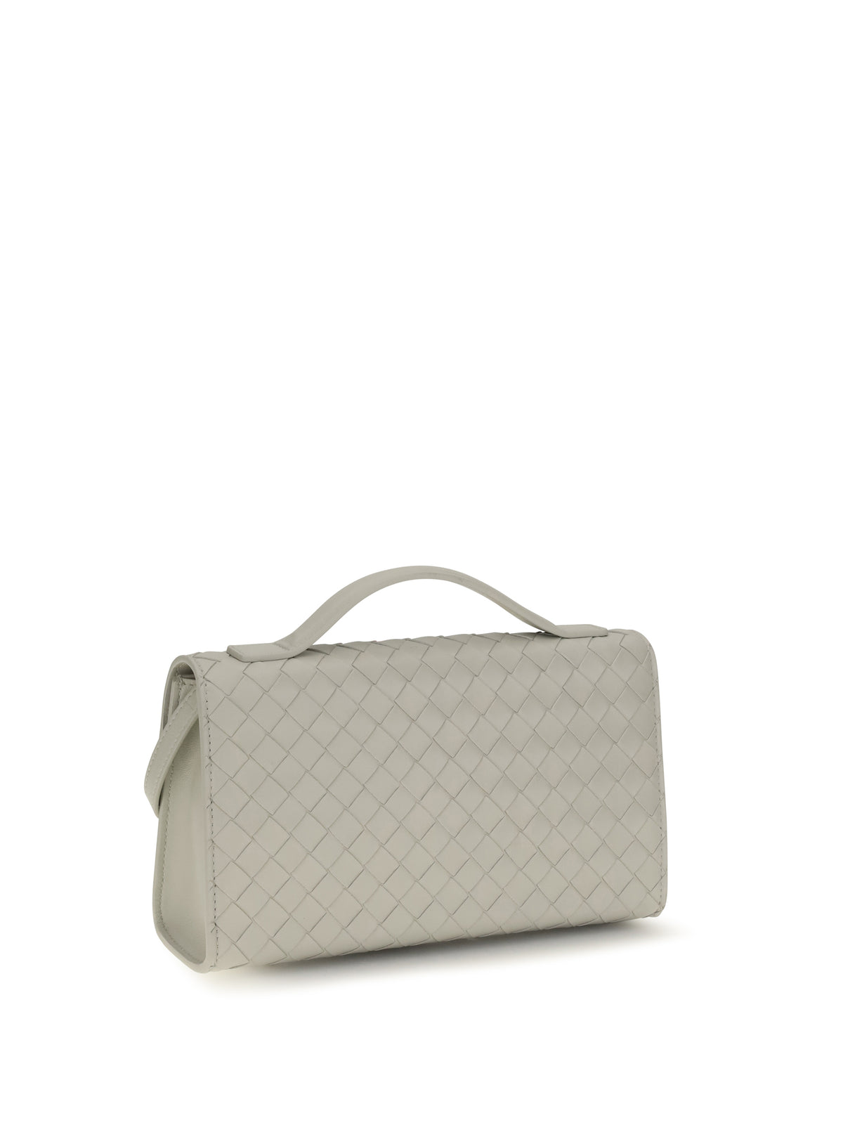 Bottega Veneta Andiamo 25 top-handle Clutch - Silica Grey-Vint Si