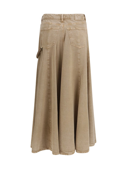 PINKO Hurghada midi denim Skirt