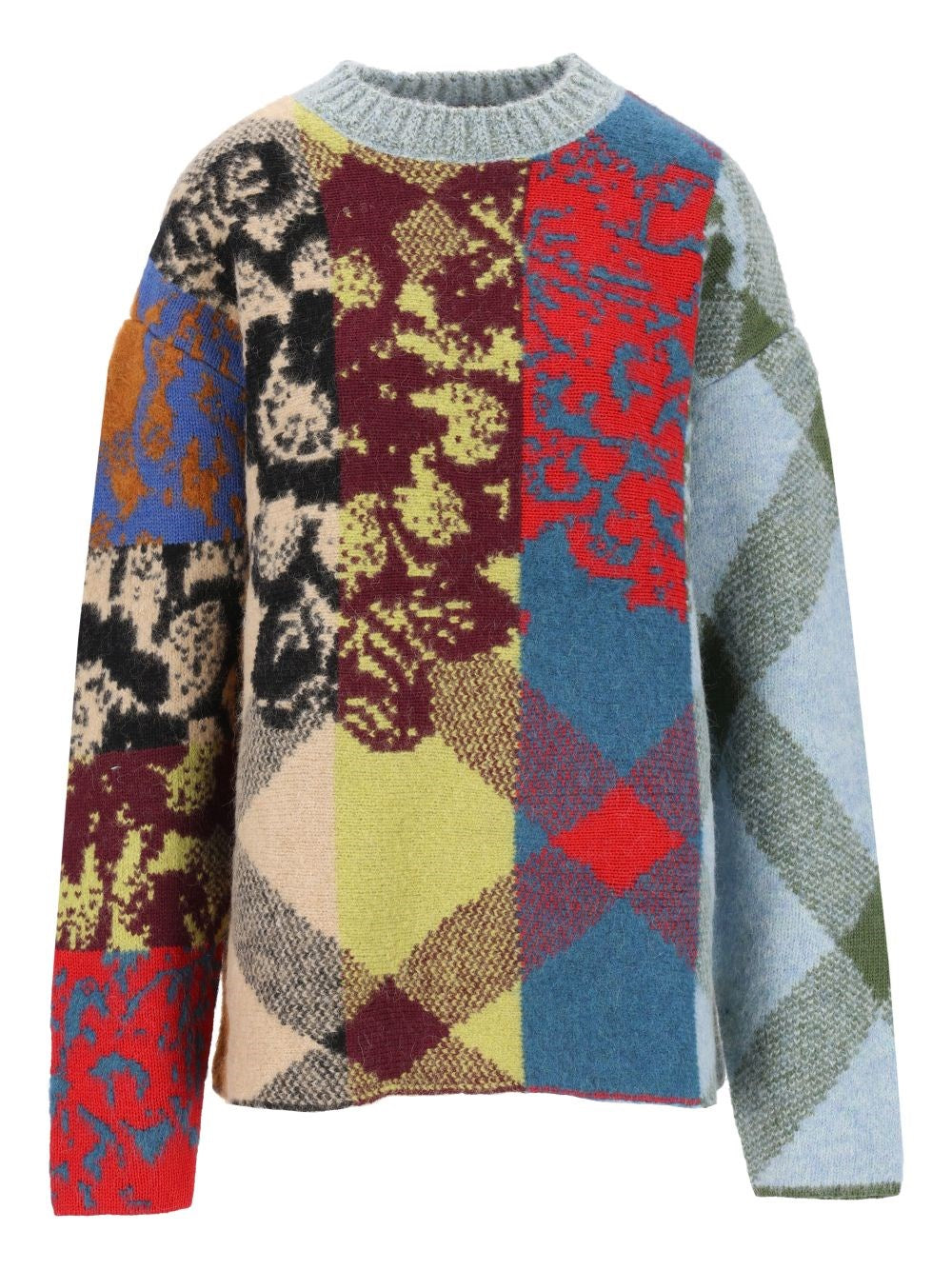 Dries Van Noten Patchwork Wool Sweater - Multi