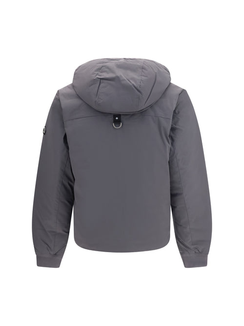 Moose Knuckles Hooded Down Jacket - Cement