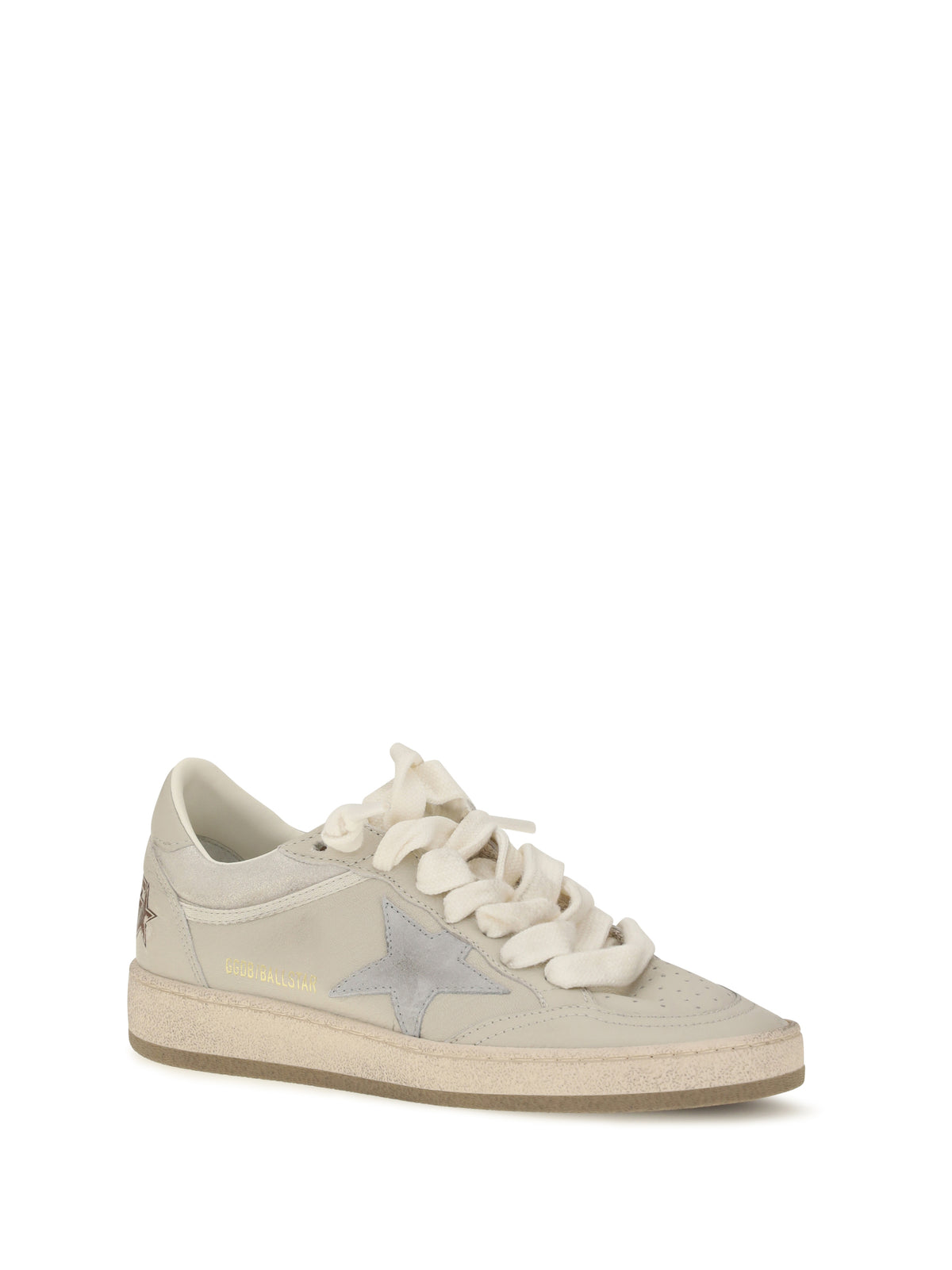 Golden Goose Ball Star leather Sneakers - Cream/Light Grey/Grey
