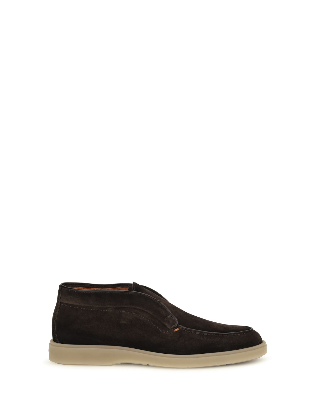 Santoni Digits suede Loafers - Dark Brown