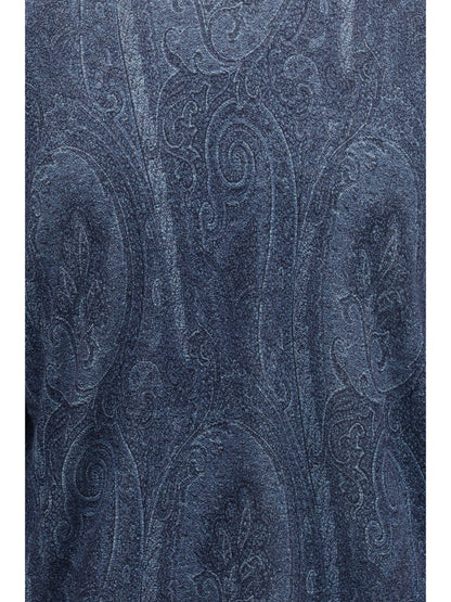 Etro Printed turtleneck Sweater - Printed F.Do Blue