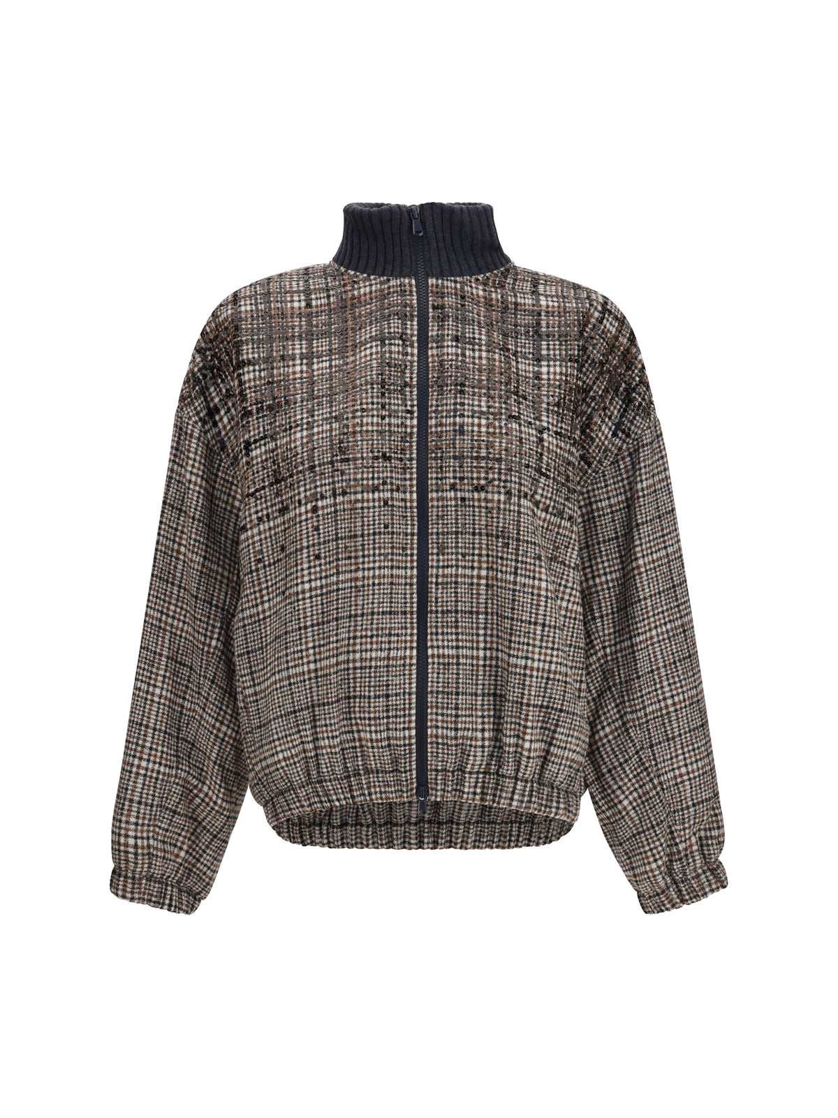 Brunello Cucinelli Padded Jacket with sequin details - Beige Tobacco