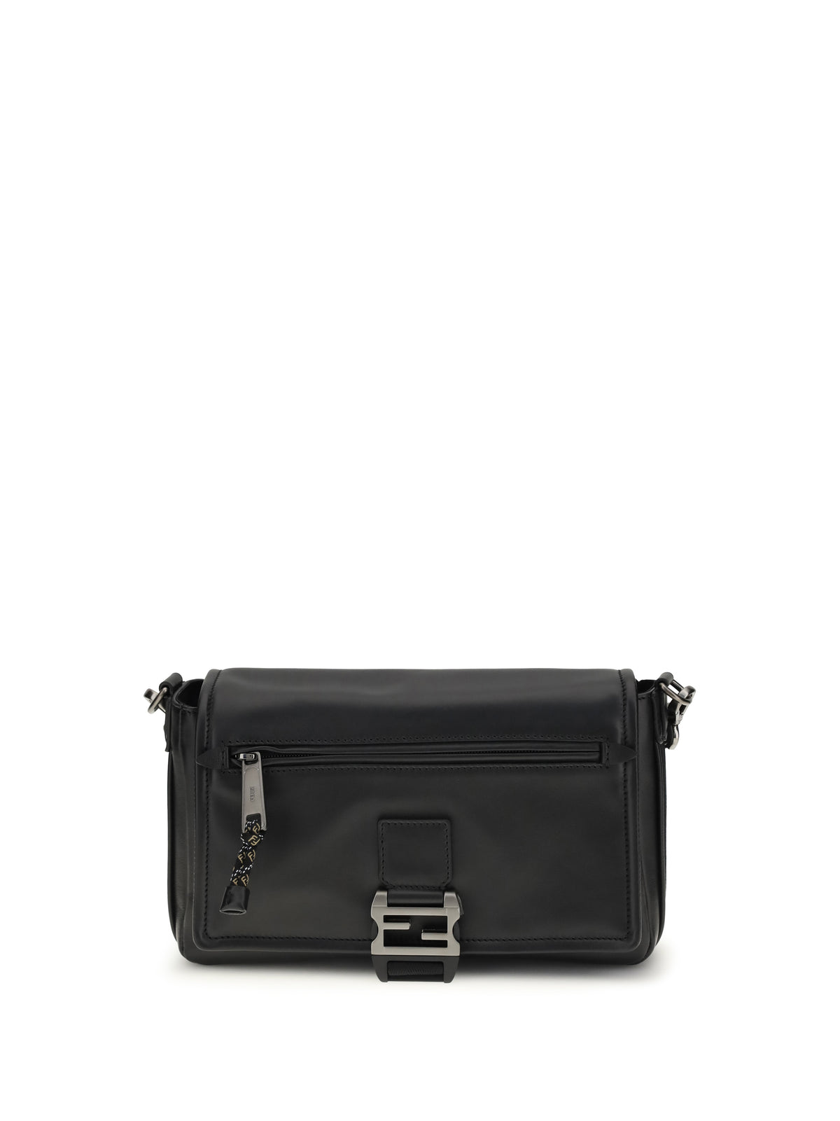 Fendi Flux Messenger Shoulder Bag - Nero+Rut.Ubl.Sat