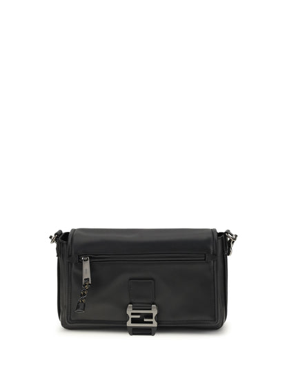 Fendi Flux Messenger Shoulder Bag - Nero+Rut.Ubl.Sat