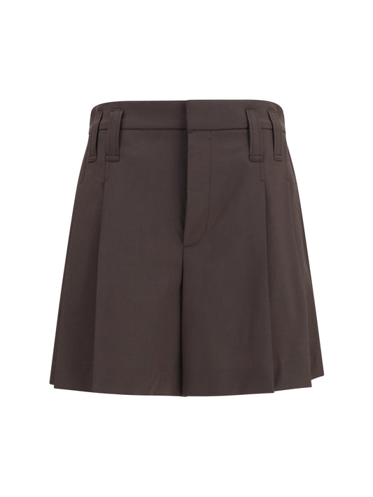 BRUNELLO CUCINELLI Pleated tailored Shorts