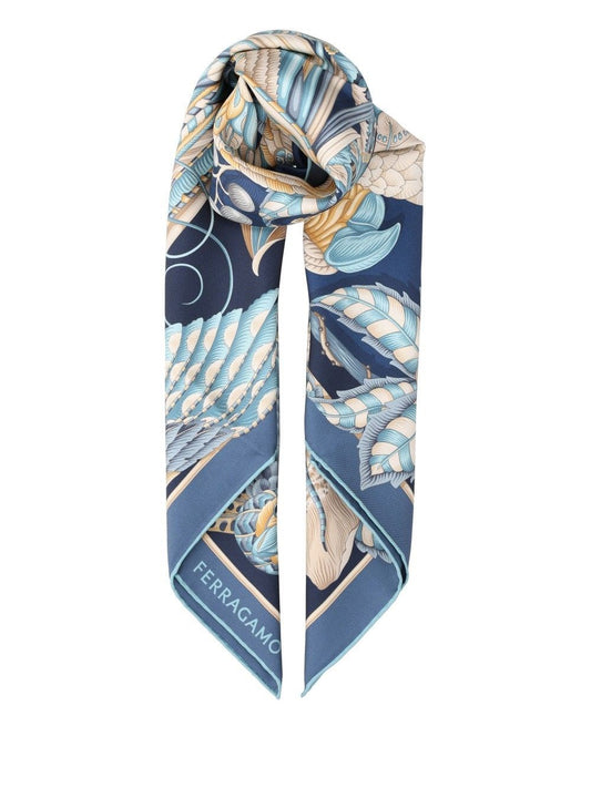 Ferragamo Amazon Scarf - Blue