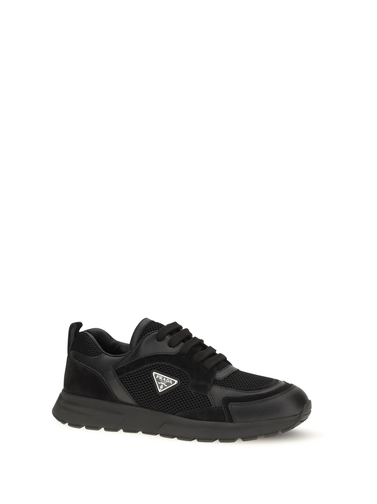 Prada Prax leather and fabric Sneakers - Black