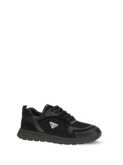 Prada Prax leather and fabric Sneakers - Black