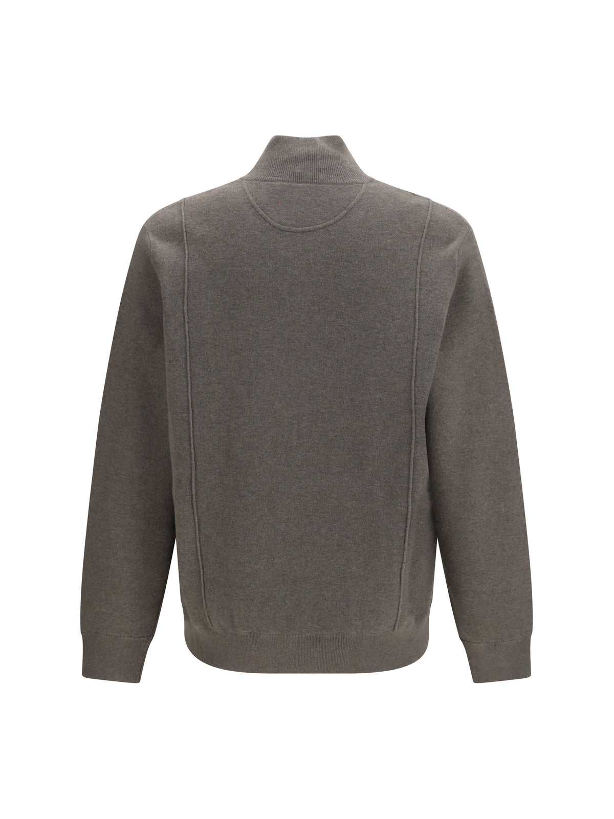 Brunello Cucinelli Double cashmere Cardigan with zip and logo - 9758+072
