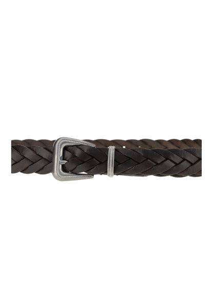 Brunello Cucinelli Braided leather Belt - Testa Di Moro