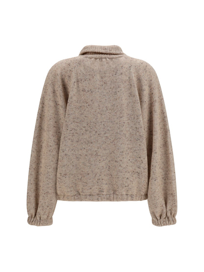 Fabiana Filippi Oversized bouclé yarn Bomber Jacket with lurex - Casha'