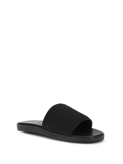 GUCCI Jacquard fabric Slides