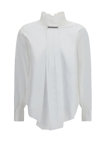 Brunello Cucinelli Blouse with Monili decoration - White