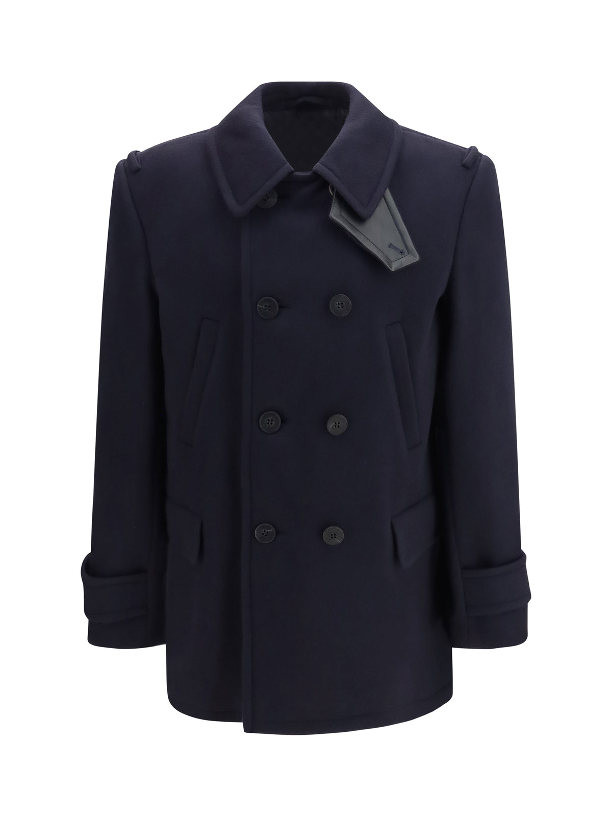 Burberry Wool cashmere Pea Coat - Navy