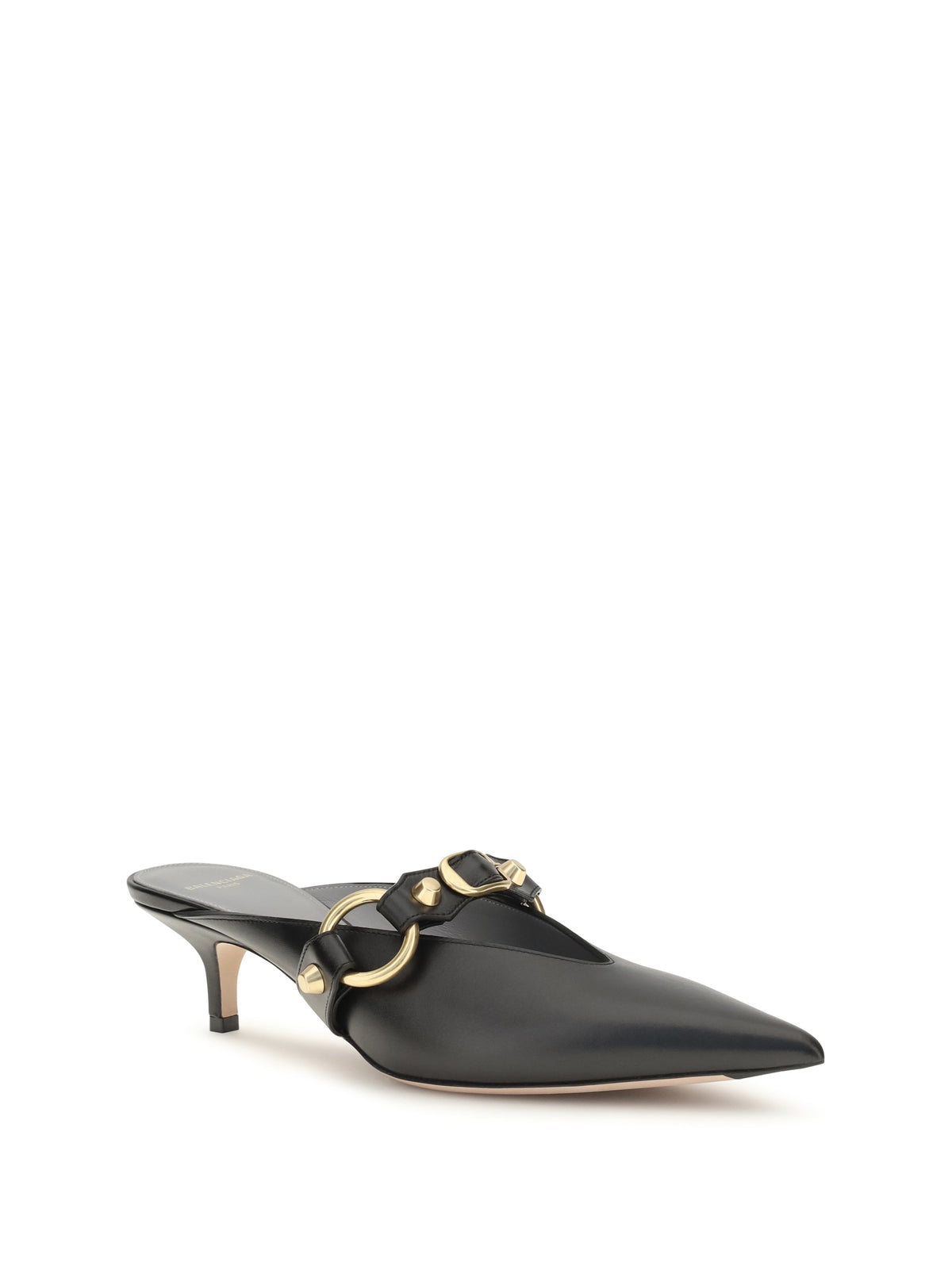 Balenciaga City Mules - Black/Gold