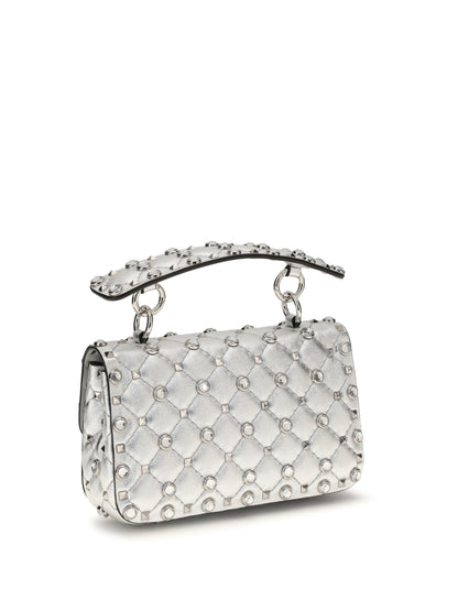 VALENTINO GARAVANI Rockstud Handbag in laminated leather