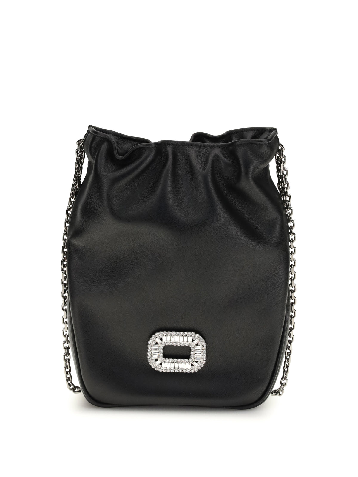Roger Vivier Nano Pilgrim Bucket Bag - Black