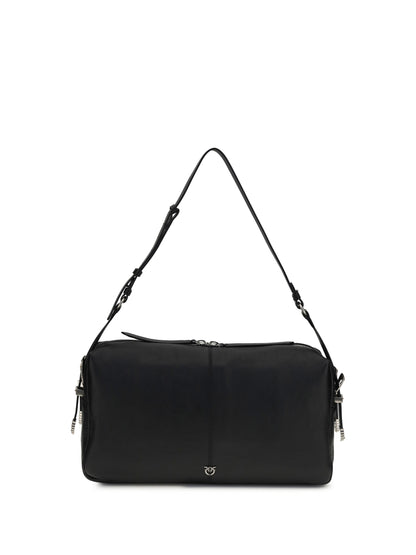 PINKO Large Keeper Shoulder Bag in new biker leather